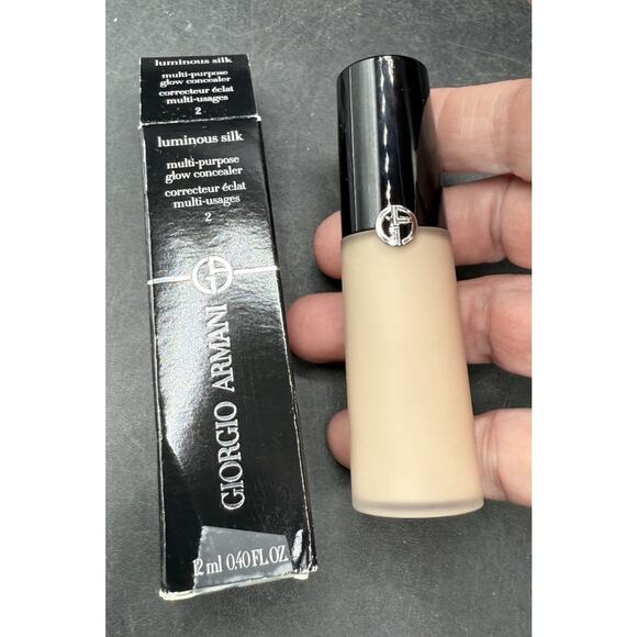 GIORGIO ARMANI Luminous Silk Glow Concealer #2 Multi-Purpose 12ml Made in France - Picture 7 of 8